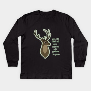 Stag Spirit Animal / You will tackle all your obstacles with gentleness and grace. Kids Long Sleeve T-Shirt